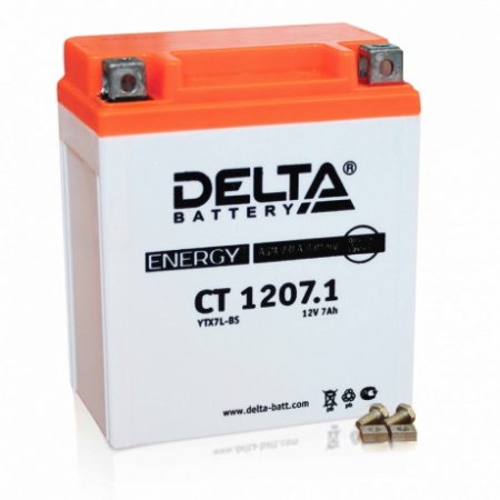 Аккумулятор Delta CT 1207.1 (12V / 7Ah) YTX7L-BS