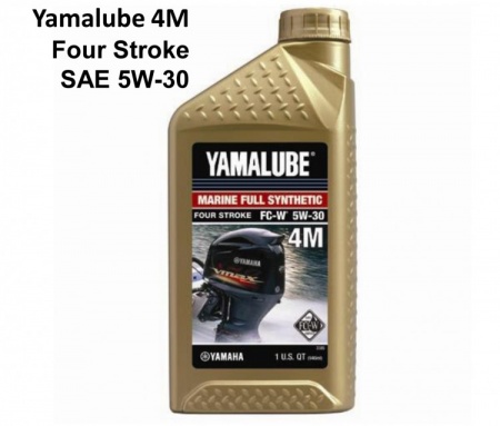 Моторное масло Yamalube 4M для лодочных моторов (4Т, 5W30, синтетика) 0,946л