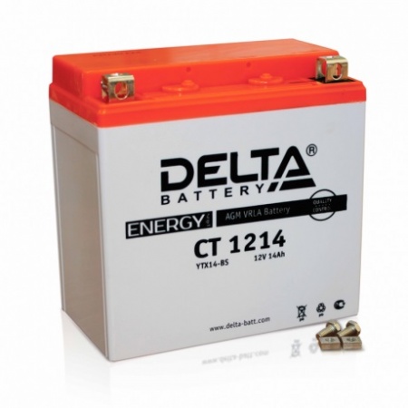 Аккумулятор Delta CT 1214 (12V / 14Ah) YTX14-BS