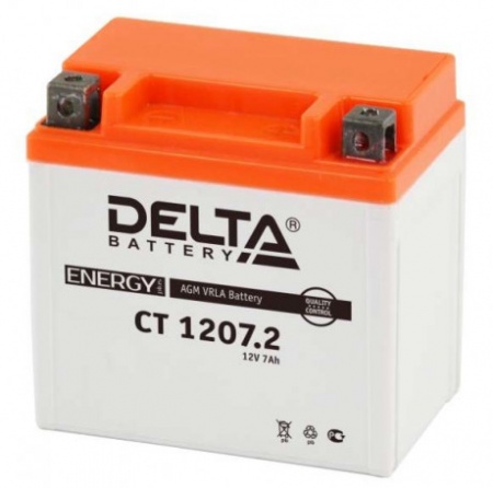 Аккумулятор Delta CT 1207.2 (12V / 7Ah) YTZ7S