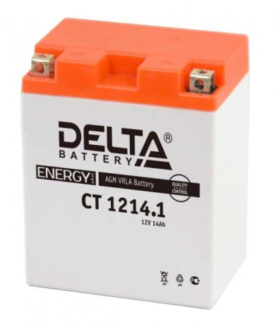 Аккумулятор Delta CT 1214.1 (12V / 14Ah) YB14-BS в интернет-магазине Снегоход Буран