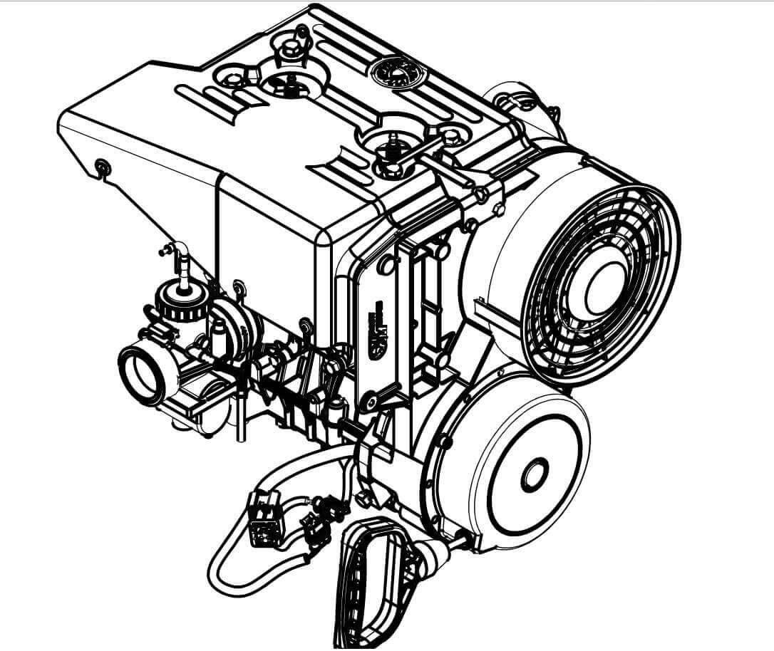 Двигатель РМЗ-500 C40500500-05ЗЧ в интернет-магазине Снегоход Буран