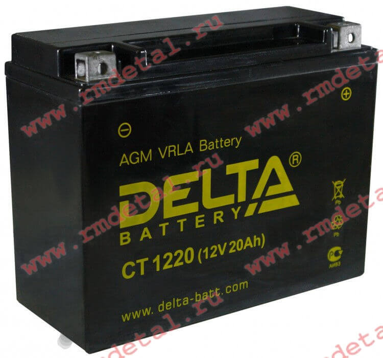 Аккумулятор Delta CT 1220 в интернет-магазине Снегоход Буран