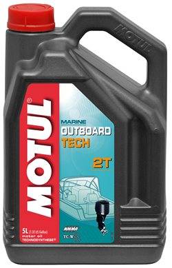 Моторное масло Motul Outboard Tech для лодочных моторов (2Т, полусинтетика) 5л в интернет-магазине Снегоход Буран