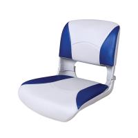 Сиденье пластмассовое складное с подложкой Deluxe All Weather Seat, бело-синее в интернет-магазине Снегоход Буран