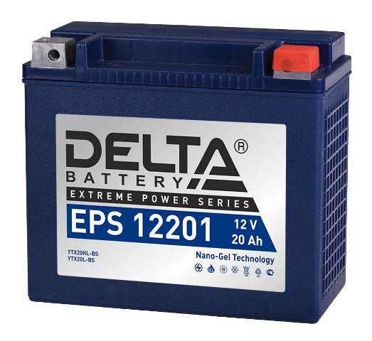 Аккумулятор гелевый Delta EPS 12201 (12V / 20Ah) в интернет-магазине Снегоход Буран