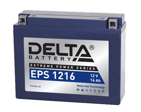 Аккумулятор гелевый Delta EPS 1216 (12V / 16Ah) в интернет-магазине Снегоход Буран
