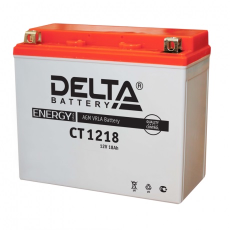 Аккумулятор Delta CT 1218 (12V / 20Ah) YTX20-BS в интернет-магазине Снегоход Буран