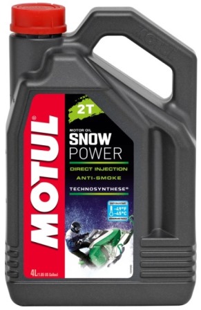 Масло п/синтетика Motul Snowpower 2T 4 л  (подходит для низких температур до - 45 С) в интернет-магазине Снегоход Буран