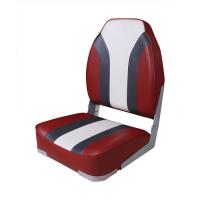 Сиденье мягкое складное High Back Rainbow Boat Seat, красно-белое в интернет-магазине Снегоход Буран