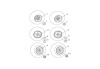 Диск колесный F107 I (12?8.0), задний, сталь (41202-055-0000) в интернет-магазине Снегоход Буран