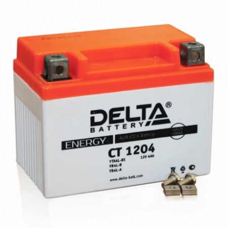 Аккумулятор Delta CT 1204 (12V / 4Ah) YTX4L-BS