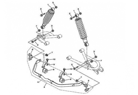 Кронштейн подушки штанги стабилизатора, сталь (57803-058-0000) в интернет-магазине Снегоход Буран